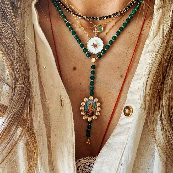 Colar Signos Esmaltado