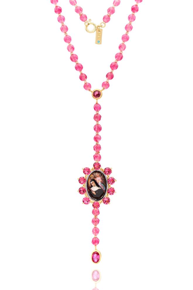 Colar Terço Pedras Naturais