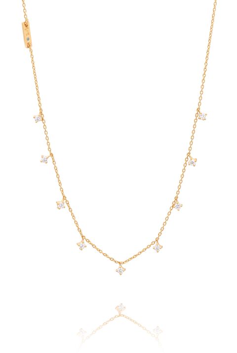 Colar ponto  de luz transparente