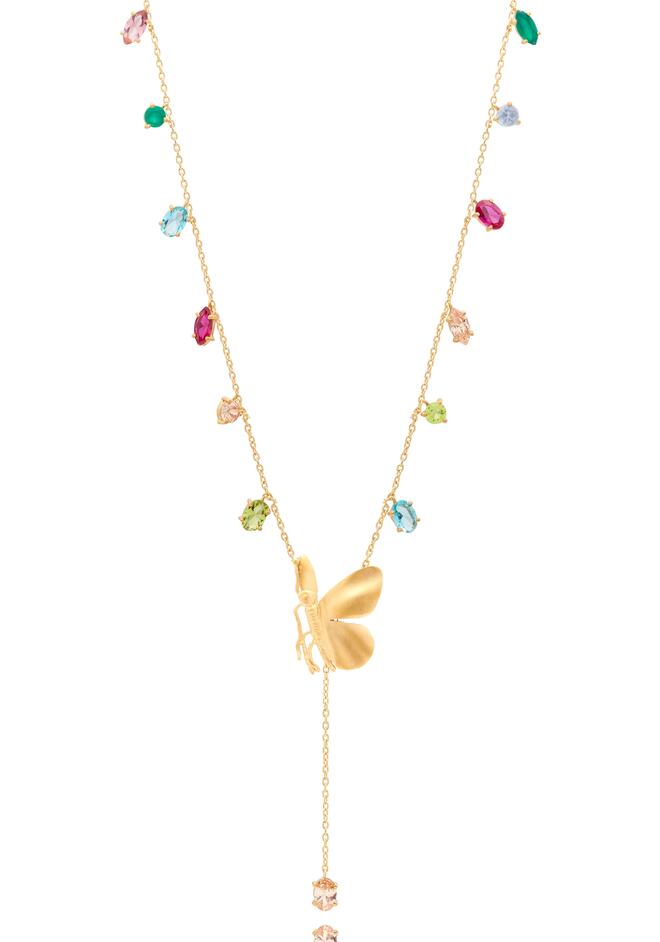 Colar Comprido Borboleta Tatoo