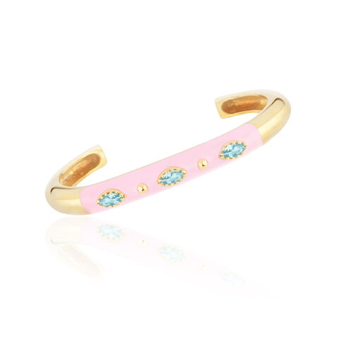 Escrava Esmaltada Rosa Navetes